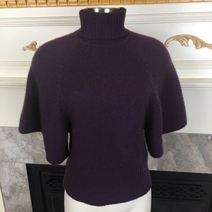 AG XS Turtleneck Flare Sleeve Cashmere Sweater